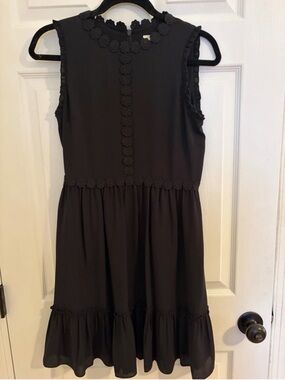 Kate Spade Black Sleeveless Dress Size 4 Rear Zip